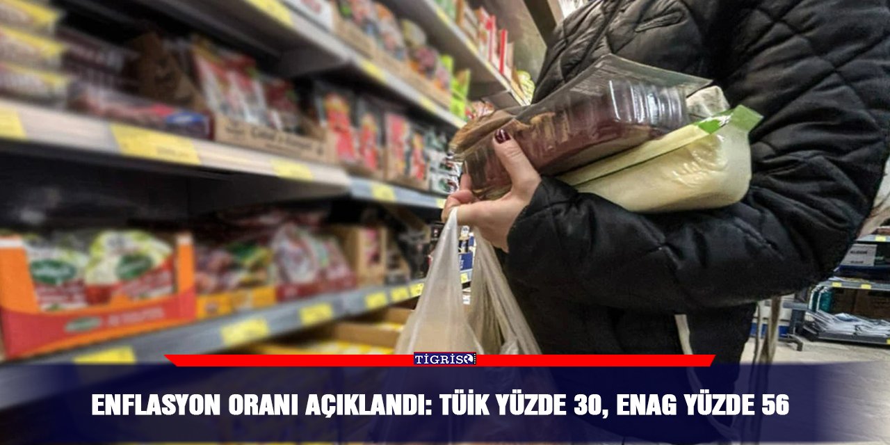 Enflasyon oranı açıklandı: TÜİK yüzde 30, ENAG yüzde 56