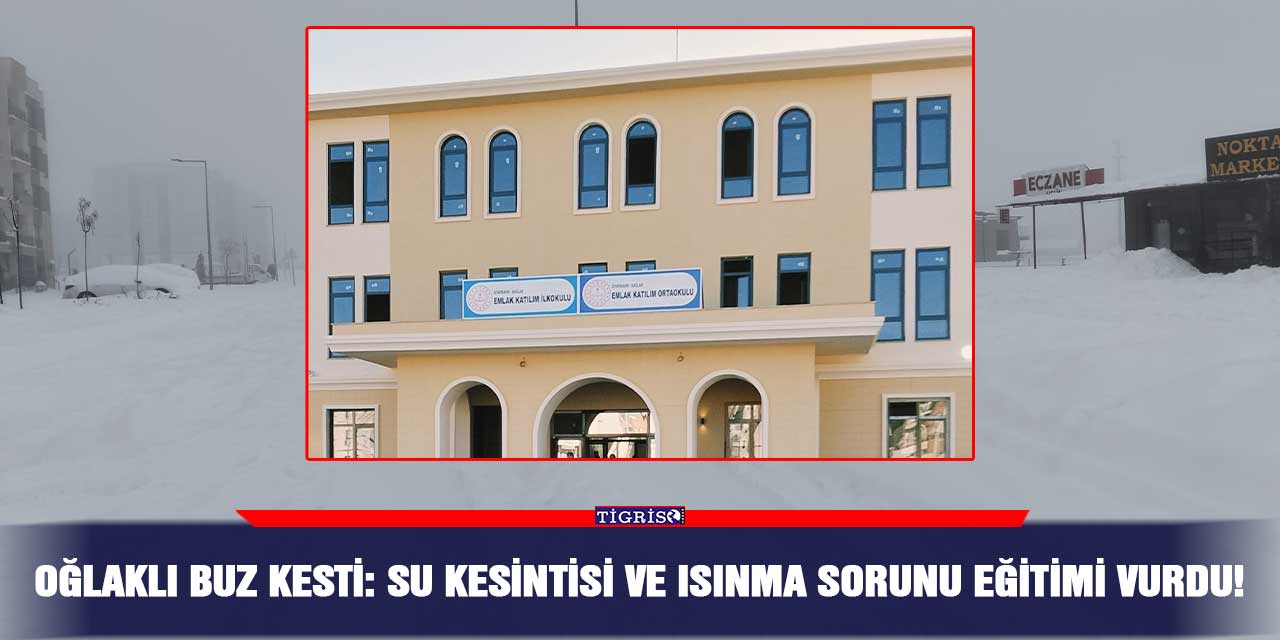Oğlaklı buz kesti: Su kesintisi ve ısınma sorunu eğitimi vurdu!