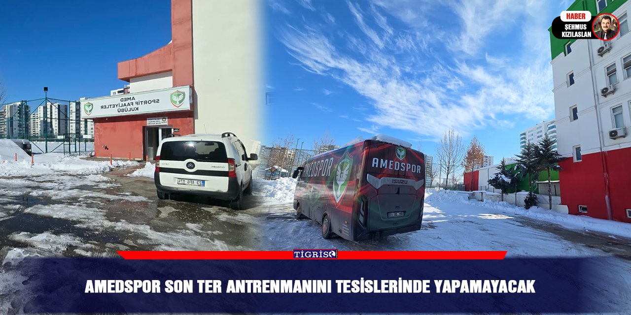 Amedspor son ter antrenmanını tesislerinde yapamayacak