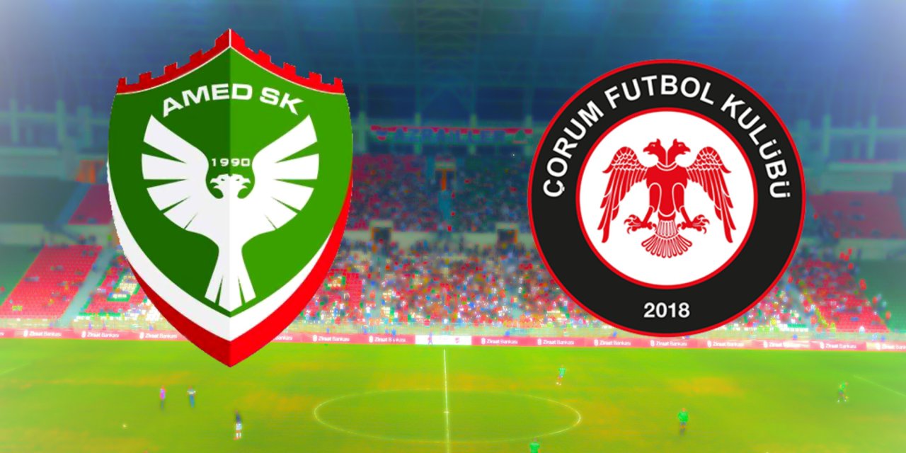 Amedspor-Çorum FK: Muhtemel 11'ler