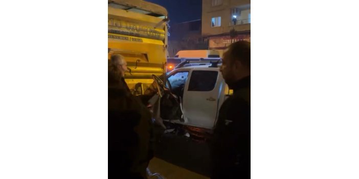 Batman’da pikap kamyonete çarptı: 1 yaralı