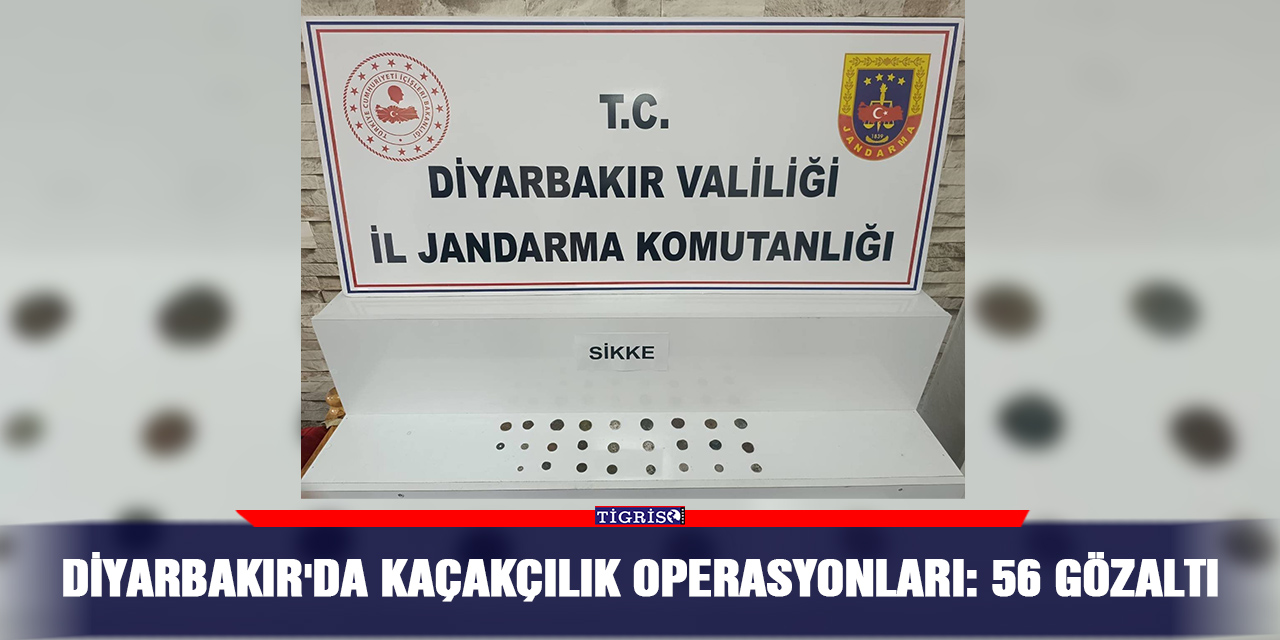 Diyarbakır'da kaçakçılık operasyonları: 56 gözaltı