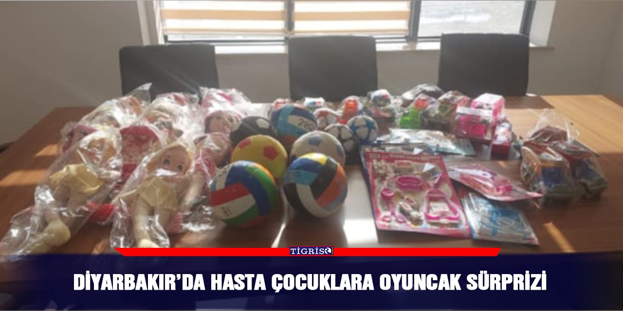 Diyarbakır’da hasta çocuklara oyuncak sürprizi