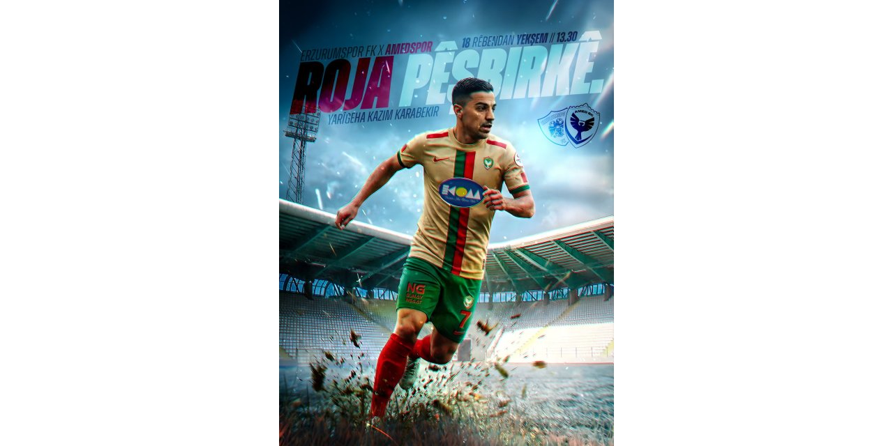 Amedspor Erzurum Deplasmanında Gold Forma ile Sahada