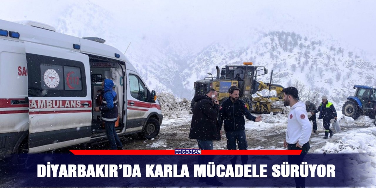 Diyarbakır’da karla mücadele sürüyor