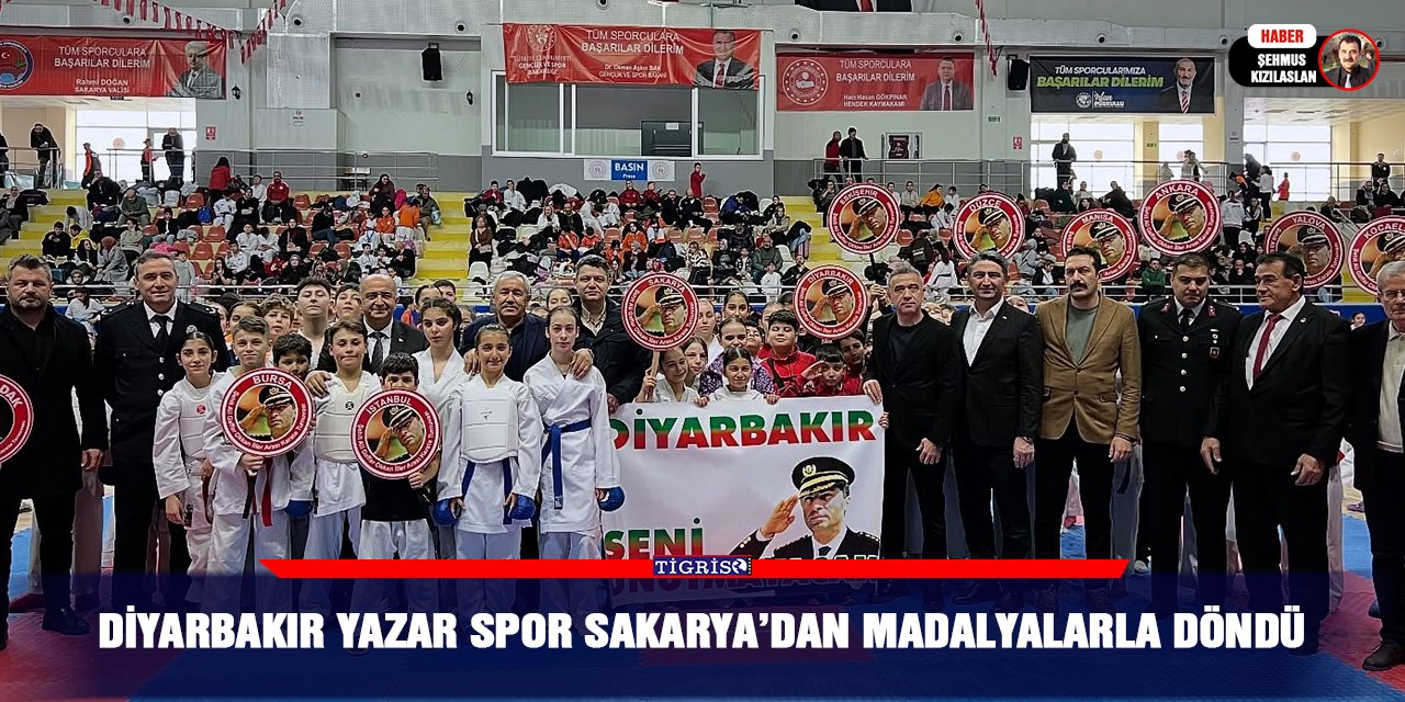 Diyarbakır Yazar Spor Sakarya’dan madalyalarla döndü
