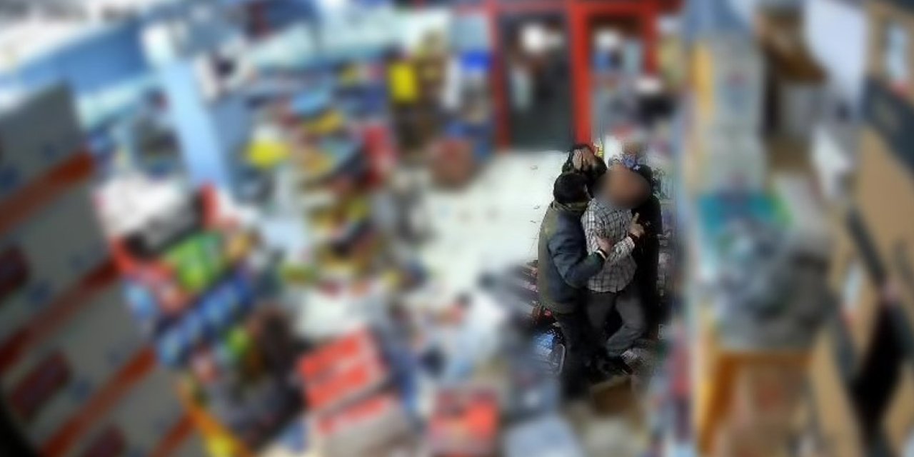 Markette ortalık savaş alanına döndü