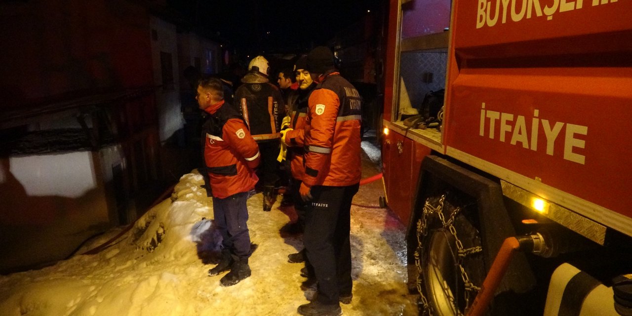 Malatya'da müstakil evde yangın