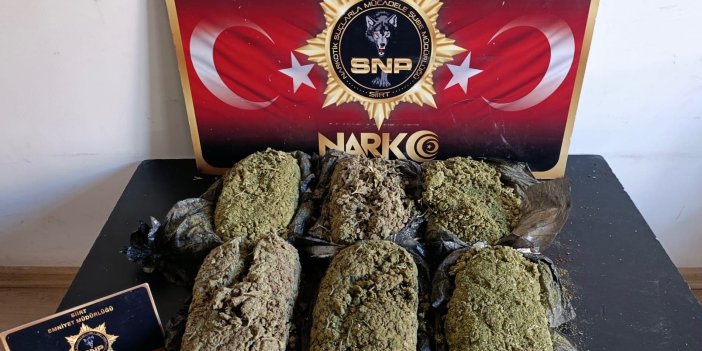 Siirt'te 3 kilo esrar ele geçirildi