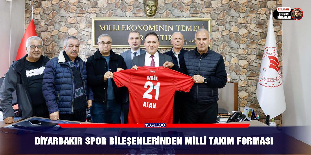 Diyarbakır spor bileşenlerinden milli takım forması