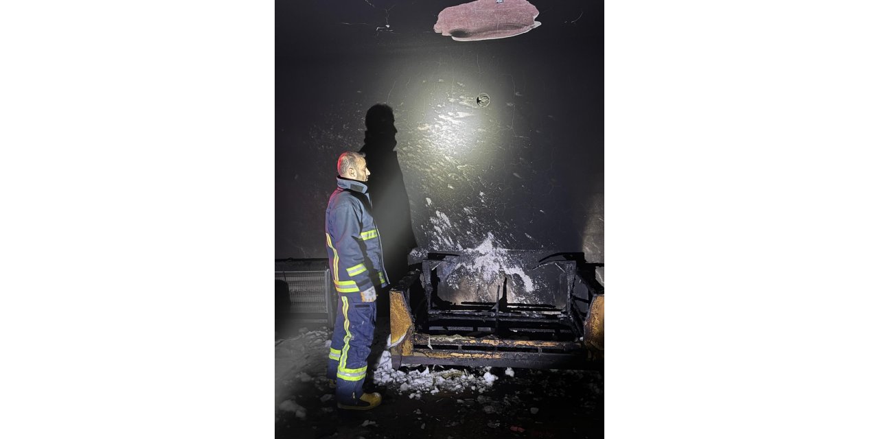 Van'da korkutan yangın