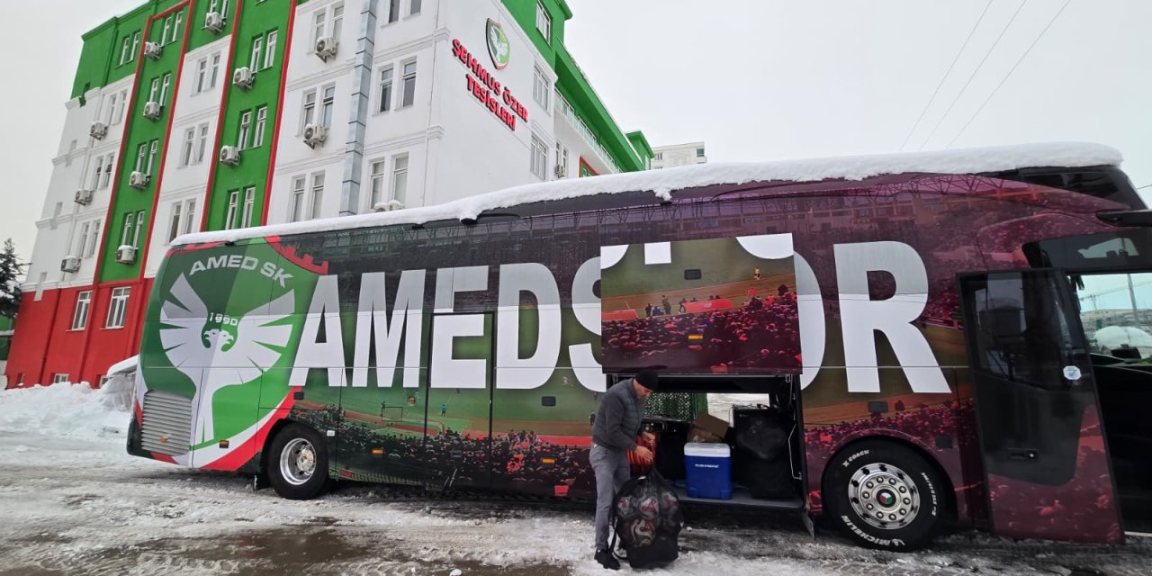 Amedspor’un Sivas Deplasmanına Kar Engeli