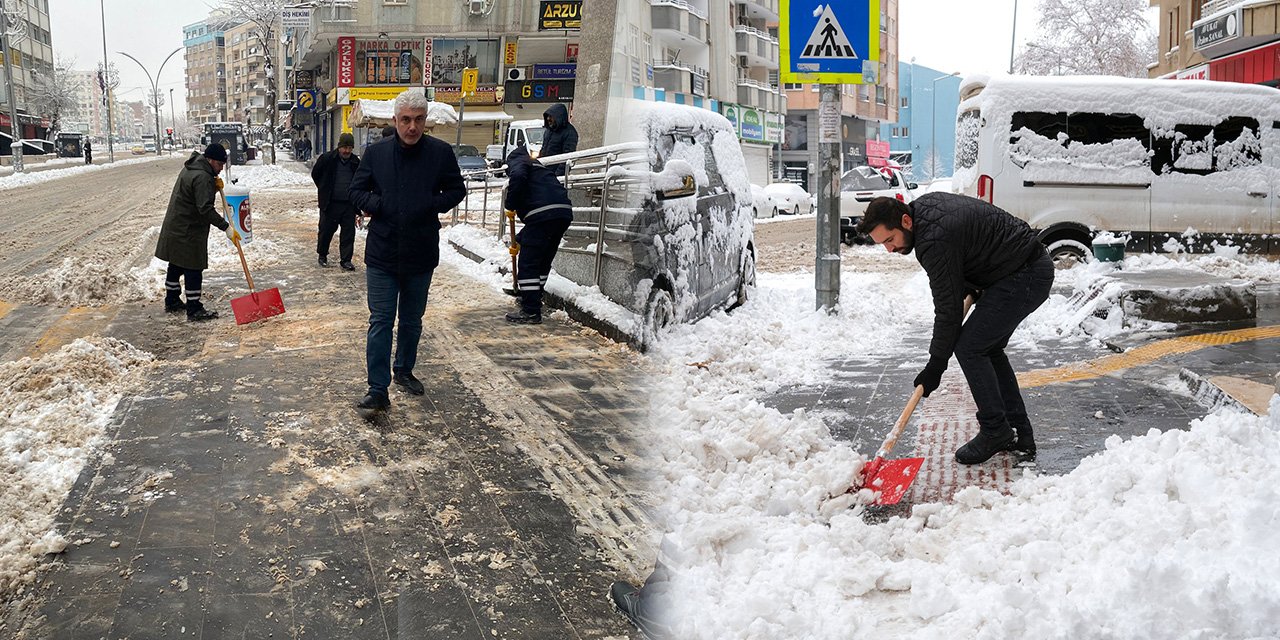 Diyarbakır’da karla mücadelede koordineli seferberlik