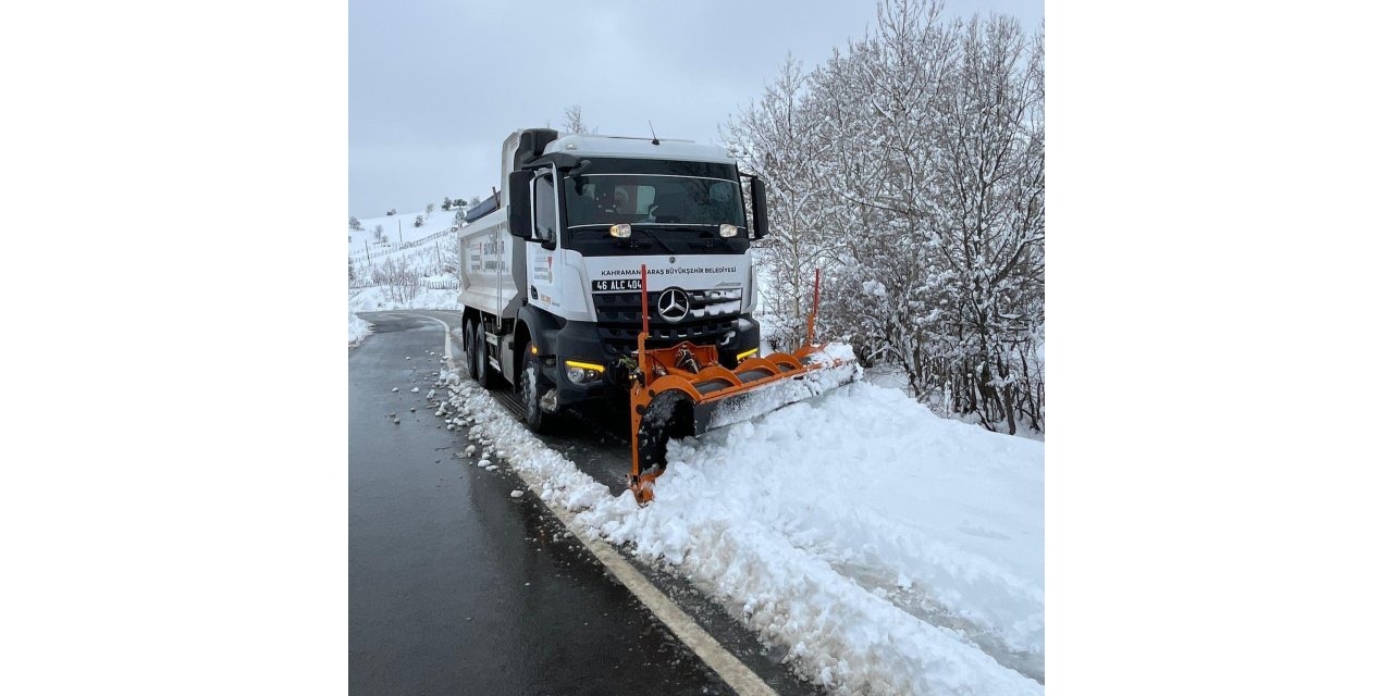 Kahramanmaraş’ta karla mücadele