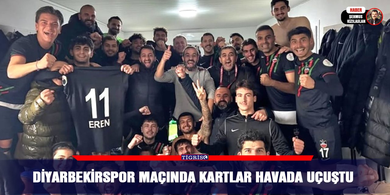 Diyarbekirspor maçında kartlar havada uçuştu