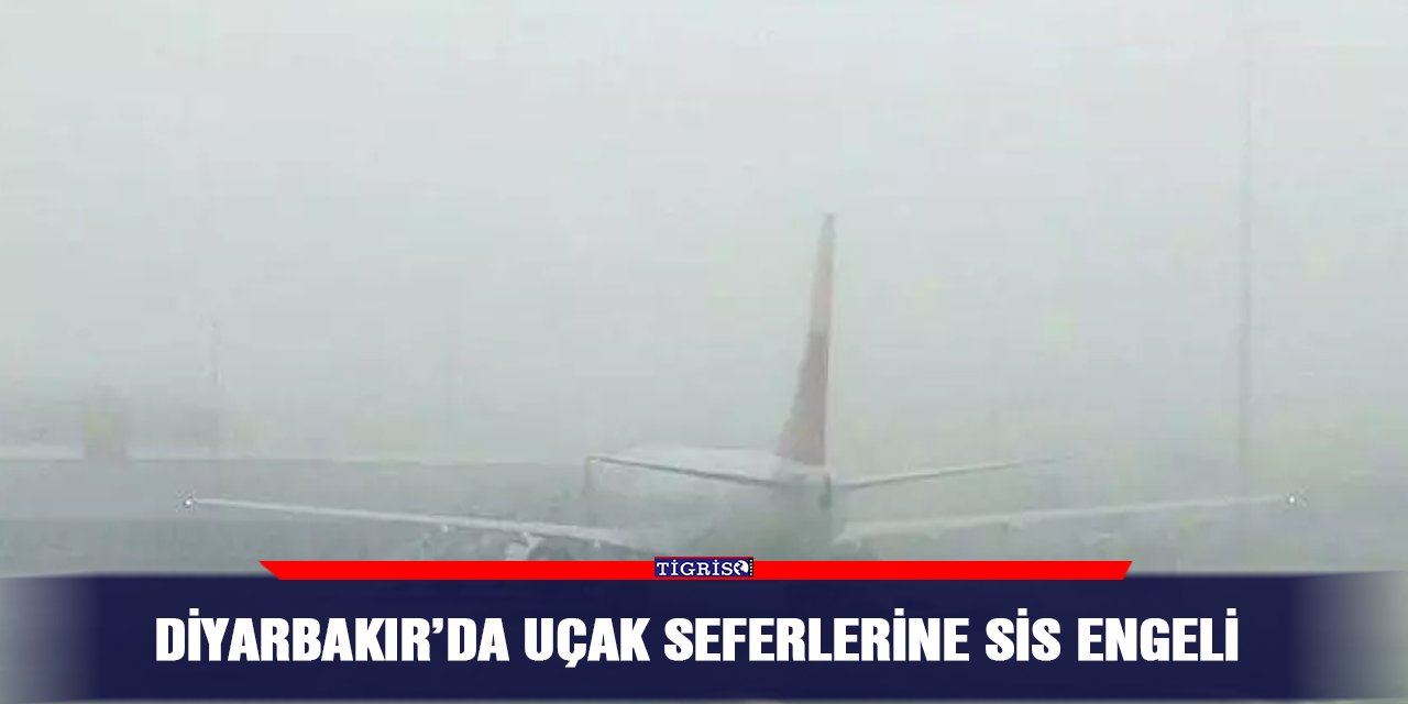 Diyarbakır’da uçak seferlerine sis engeli
