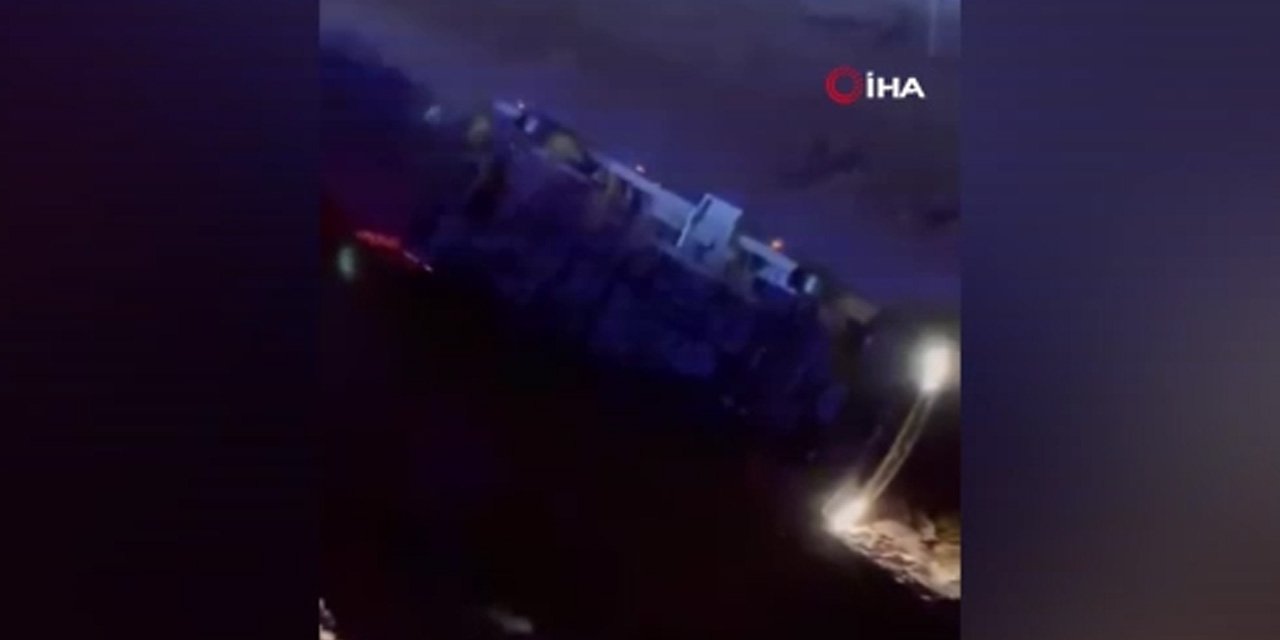 İşçi servisi uçuruma yuvarlandı: 13 yaralı