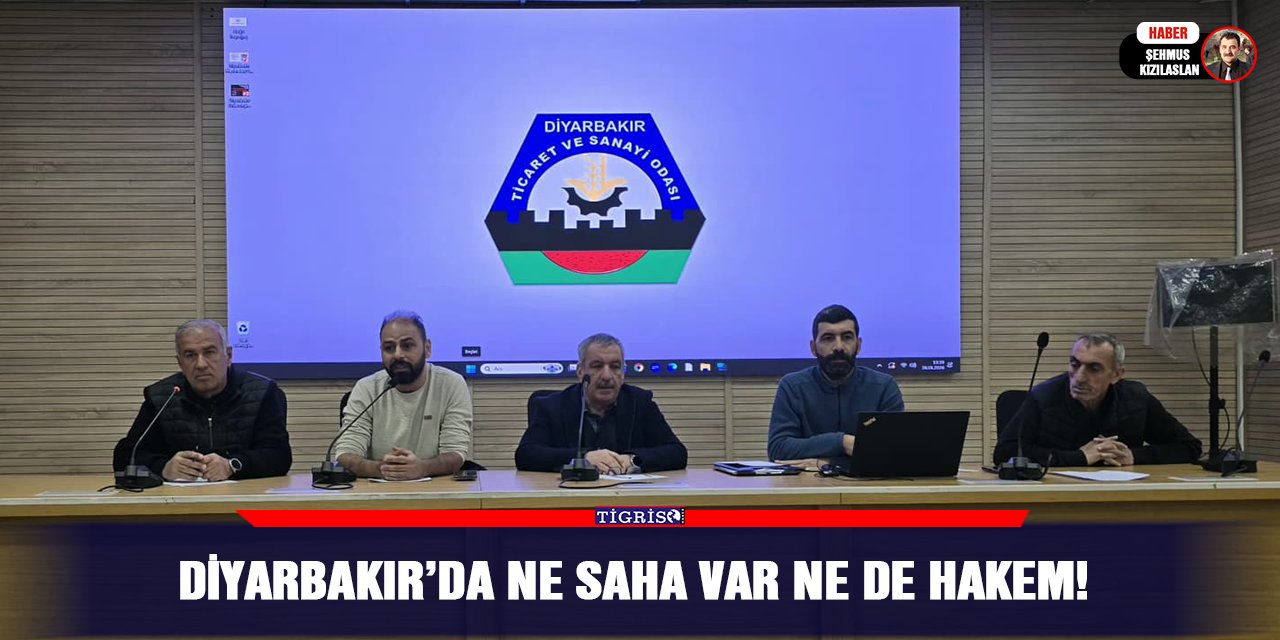 Diyarbakır’da ne saha var ne de hakem!