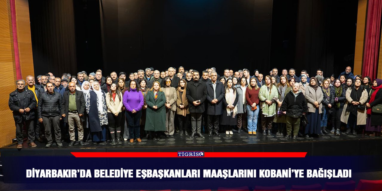 Diyarbakır’da Belediye Eşbaşkanları maaşlarını Kobani’ye bağışladı