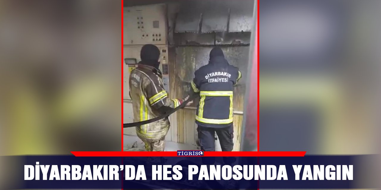 Diyarbakır’da HES panosunda yangın