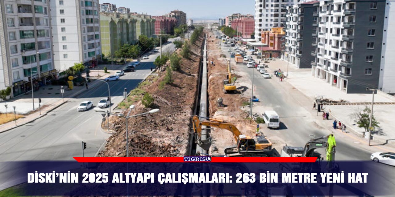 DİSKİ’nin 2025 altyapı çalışmaları: 263 bin metre yeni hat