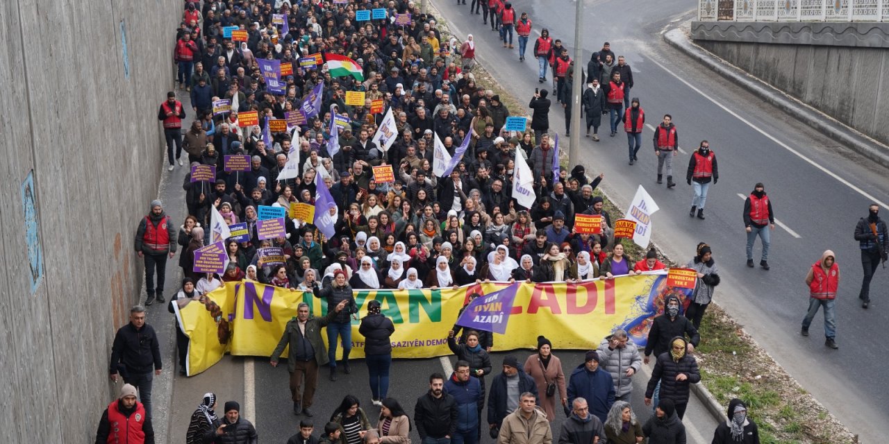 Diyarbakır’dan "1 Şubat Rojava ile Dayanışma Günü" görüntüleri