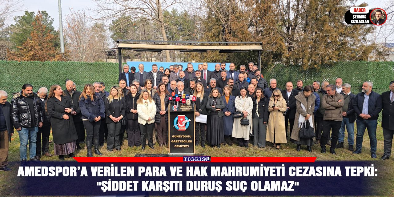 Amedspor’a verilen para ve hak mahrumiyeti cezasına tepki:  "Şiddet karşıtı duruş suç olamaz"