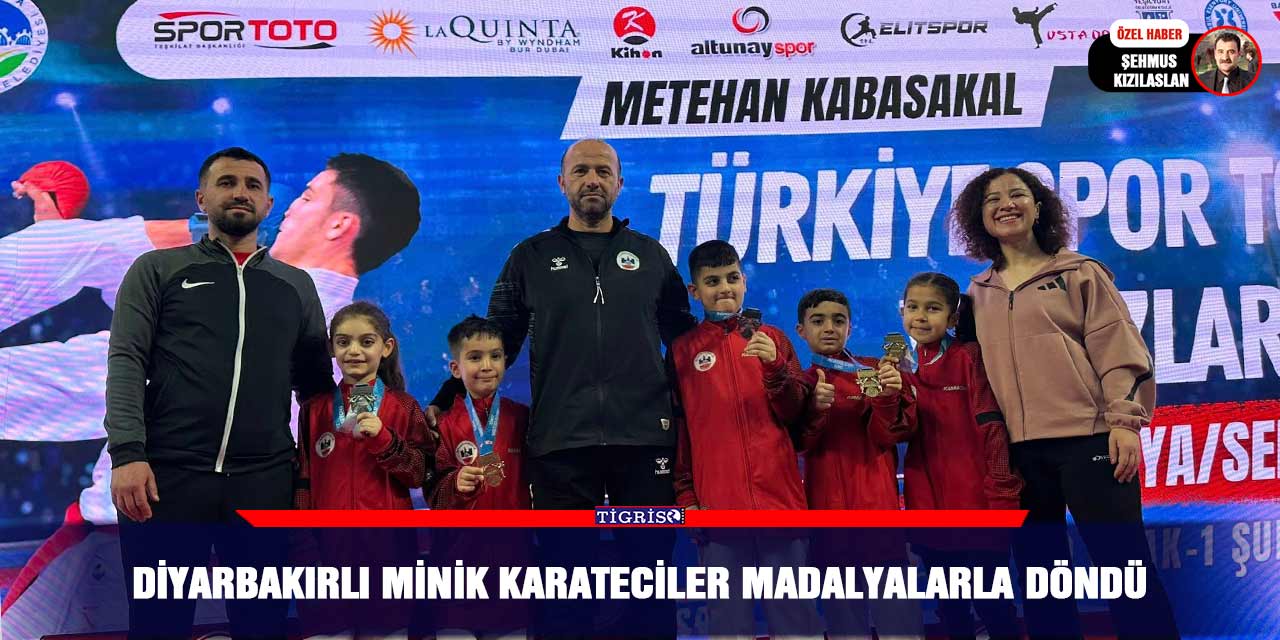 Diyarbakırlı minik karateciler madalyalarla döndü