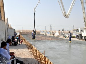 Çadır kentte 12 ek derslik yapılıyor