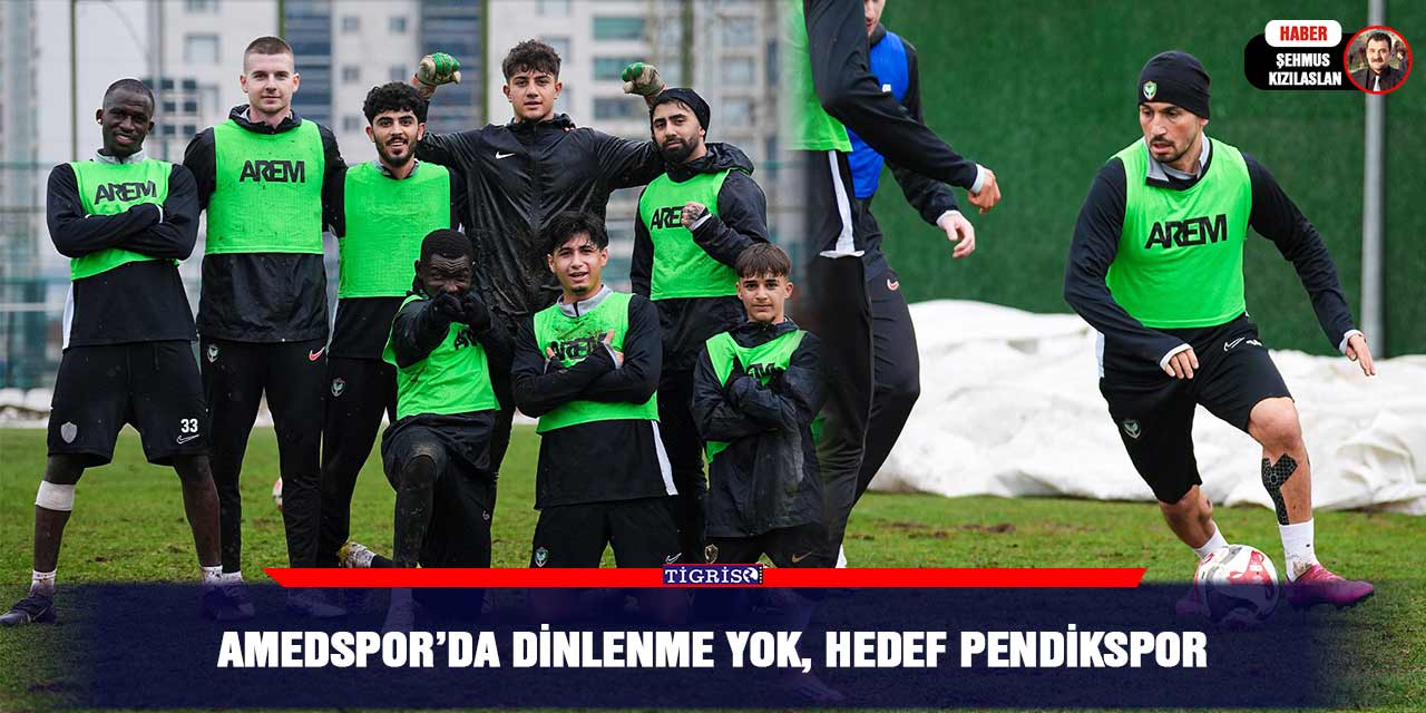 Amedspor’da dinlenme yok, hedef Pendikspor