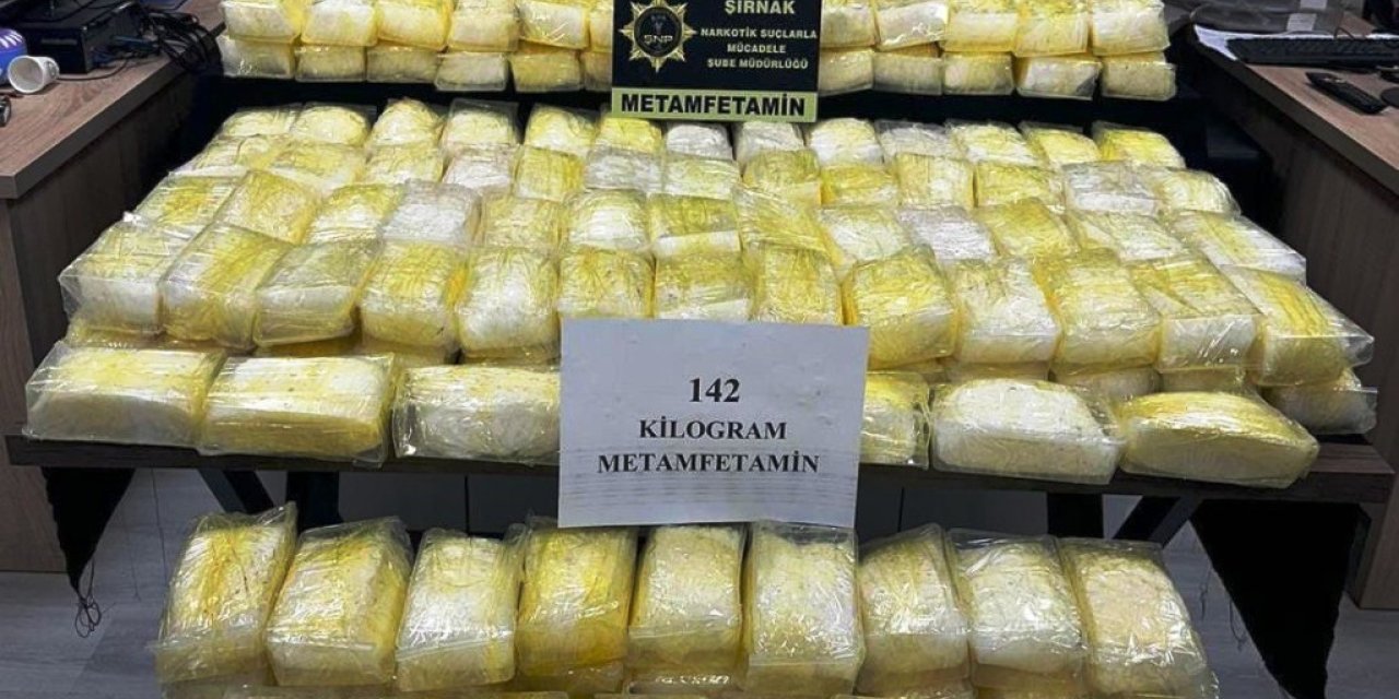Cizre’de 142 kilo metamfetamin ele geçirildi