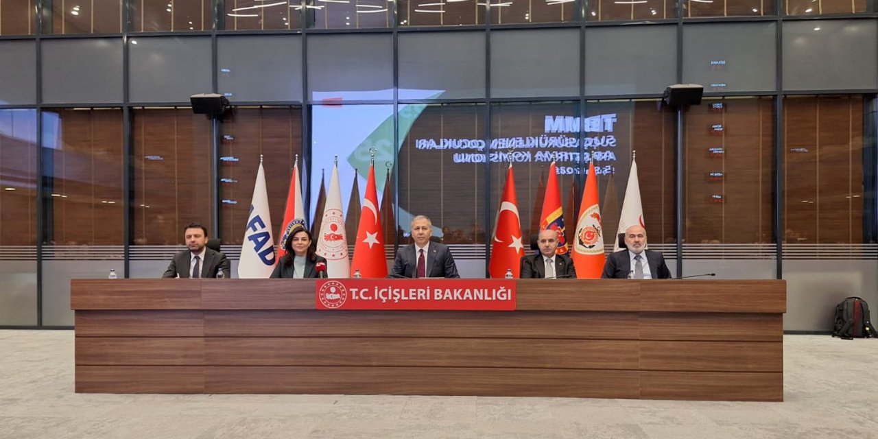 Bakan Yerlikaya, TBMM komisyonuyla görüştü