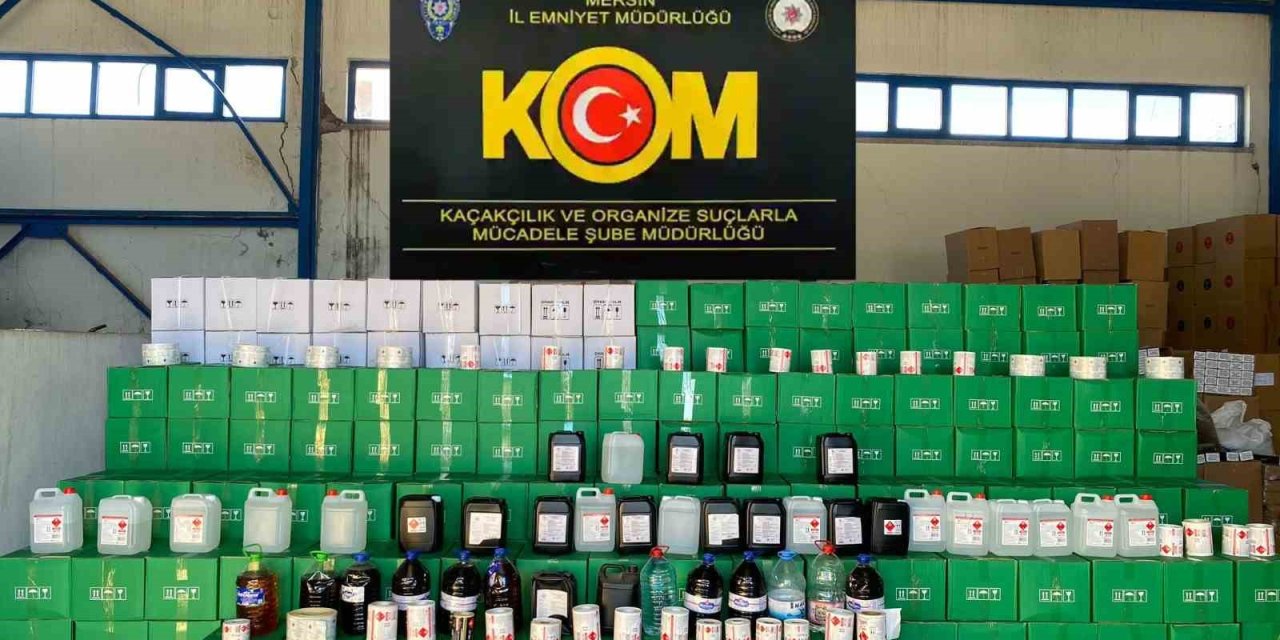 7 bin 905 litre etil alkol ele geçirildi