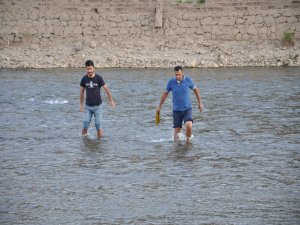 Munzur çayı dereye döndü