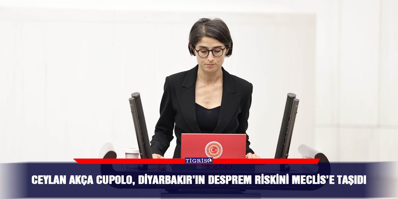 Ceylan Akça Cupolo, Diyarbakır’ın desprem riskini Meclis’e taşıdı