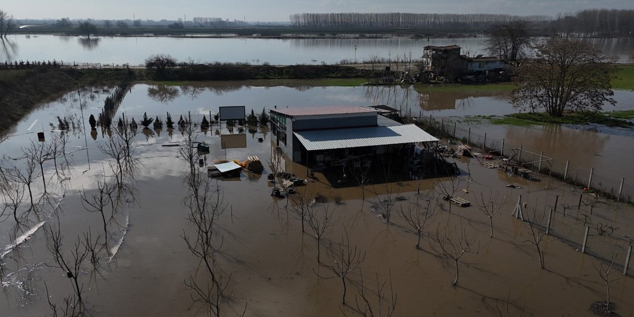 Meriç Nehri taştı; Köyler su altında kaldı