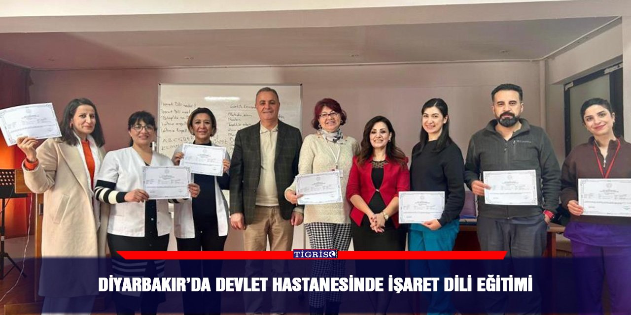 Diyarbakır’da Devlet Hastanesinde işaret dili eğitimi