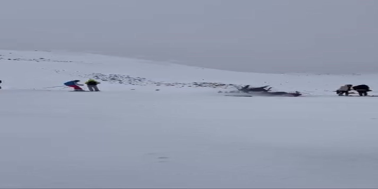 Kayak pistinde kaza: 6 yaralı