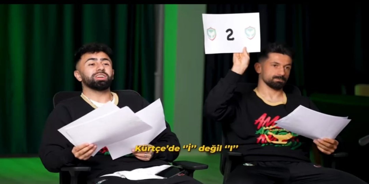 Amedspor’un yabancı sporcuların Kürtçe telaffuz şovu