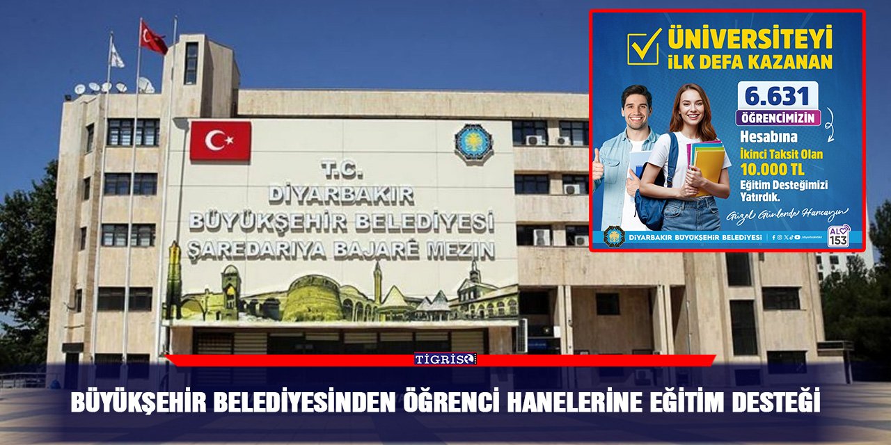 Büyükşehir Belediyesinden öğrenci hanelerine eğitim desteği