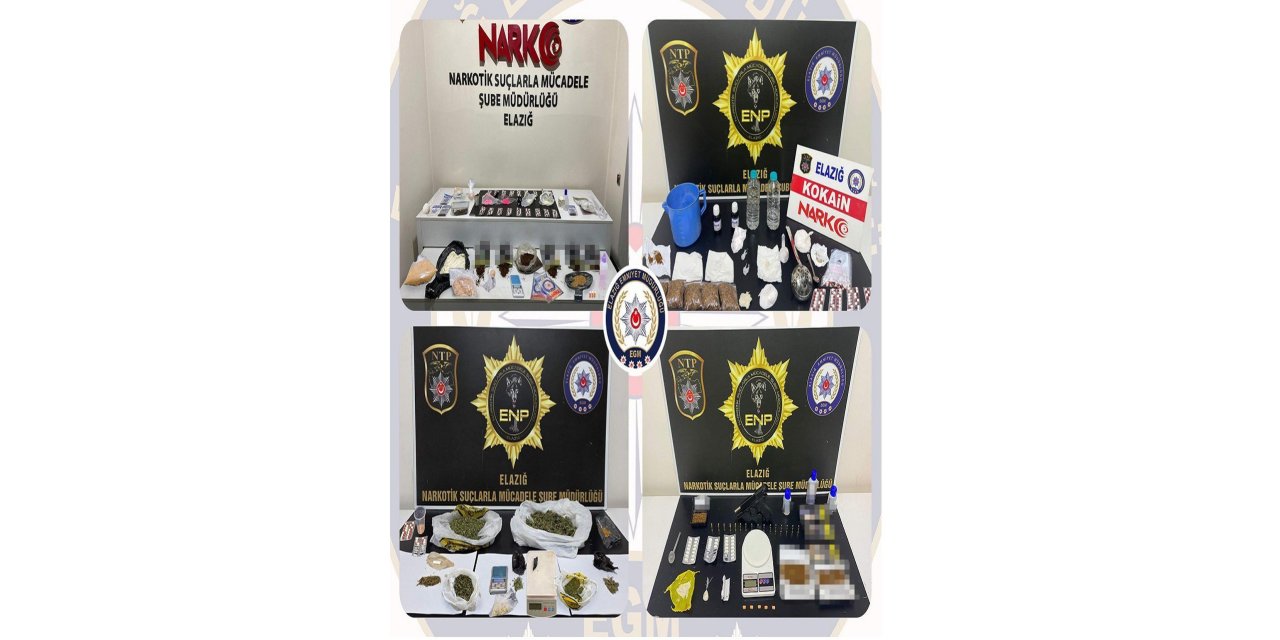 Elazığ'da uyuşturucu operasyonu