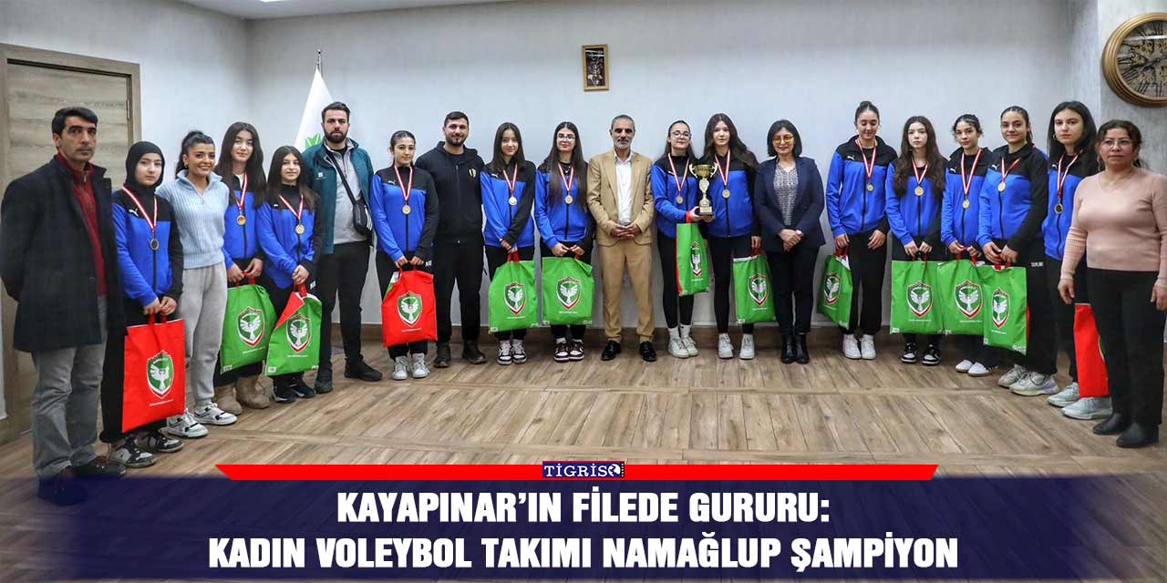 Kayapınar’ın filede gururu: Kadın Voleybol takımı namağlup şampiyon