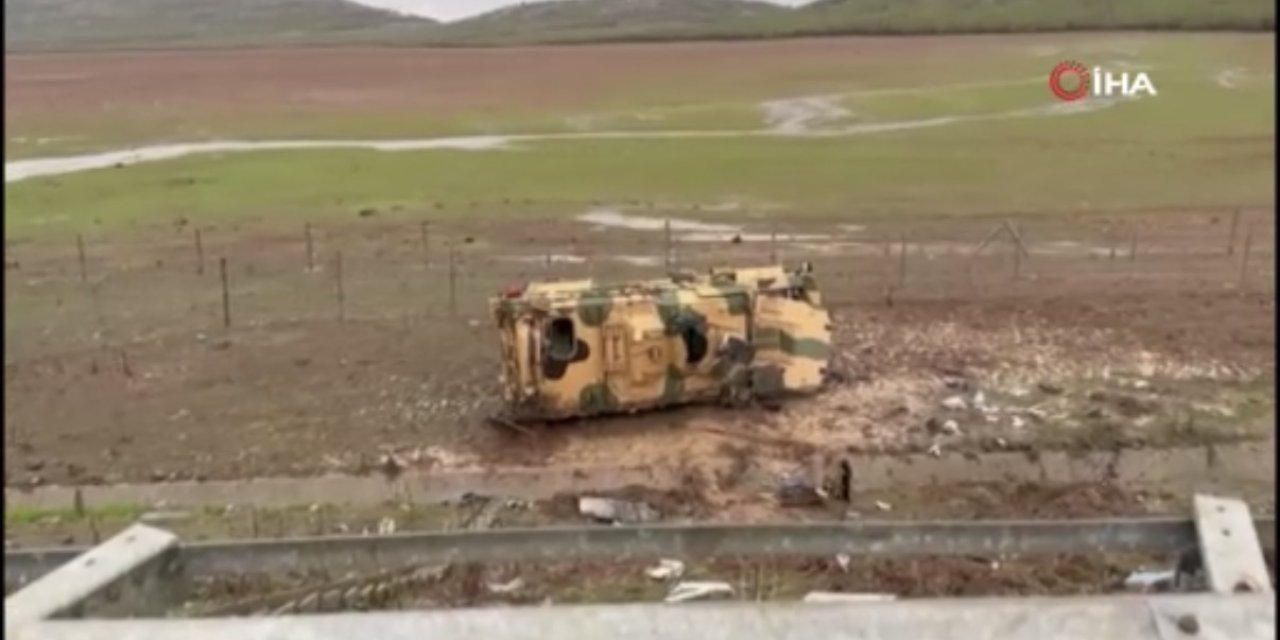 Askeri araç şarampole uçtu: 10 asker yaralandı
