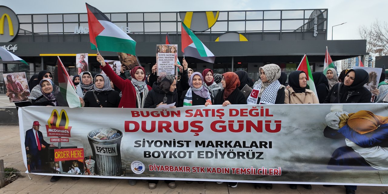 Diyarbakır’da İsrail protesto edildi