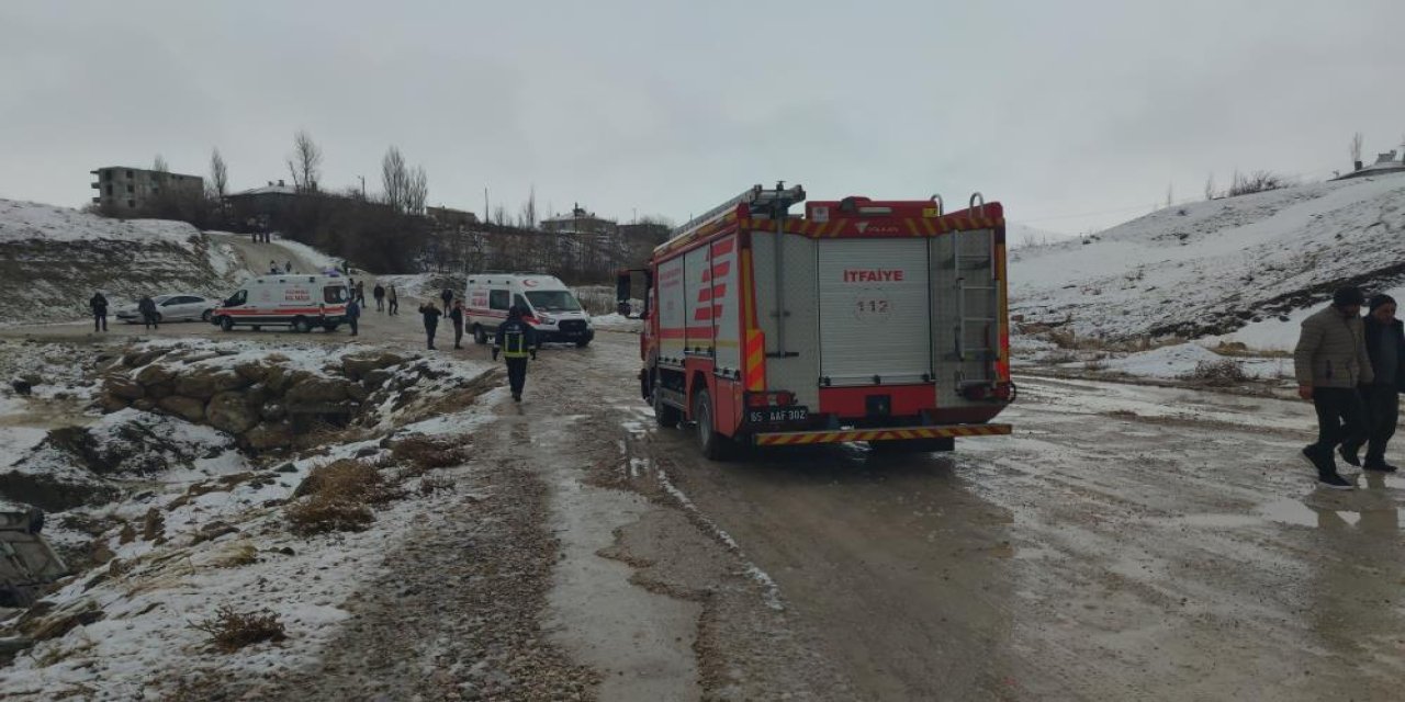 Otomobil dereye uçtu: 3 yaralı