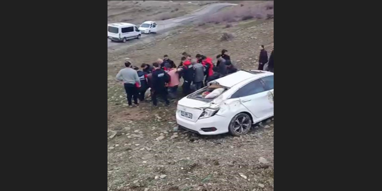 Diyarbakır’da otomobil yoldan çıktı: 1 yaralı
