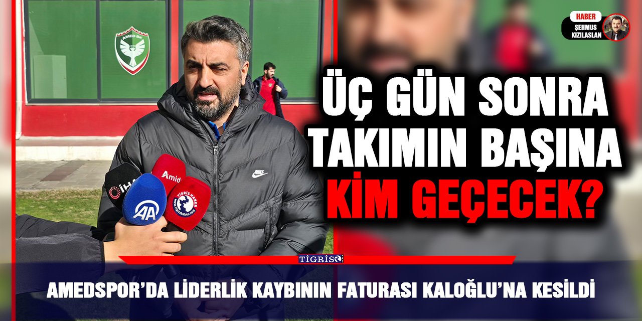 Amedspor’da liderlik kaybının faturası Kaloğlu’na kesildi