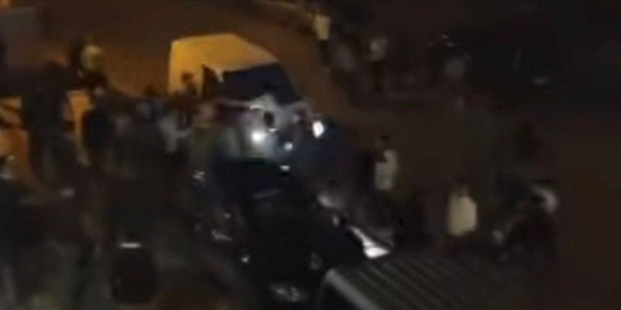 Antep’te kan donduran görüntüler: Aracıyla kavga edenleri ezdi