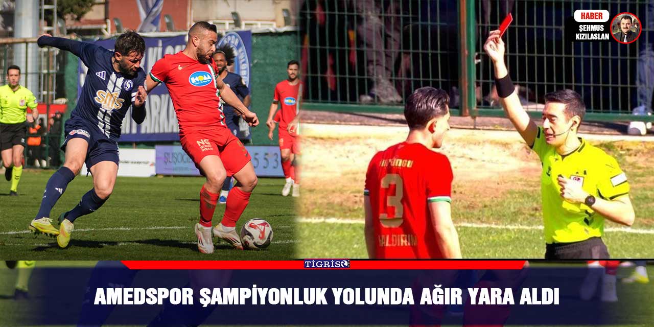 Amedspor şampiyonluk yolunda ağır yara aldı