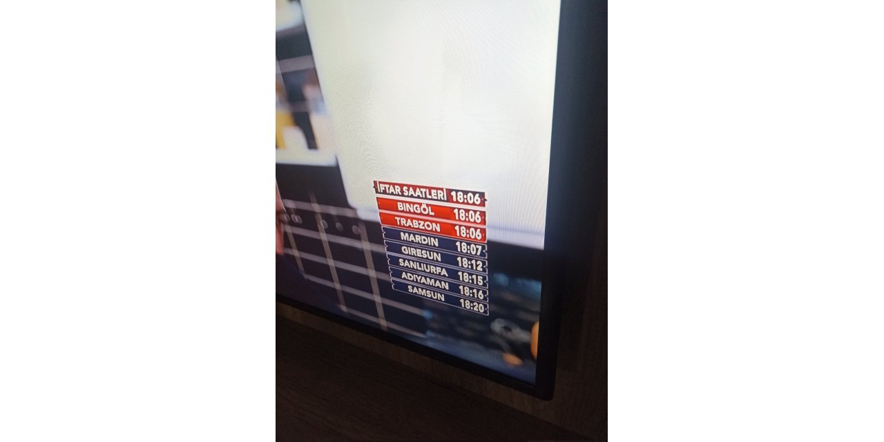 İftar saatleri listesinde Diyarbakır yer almadı